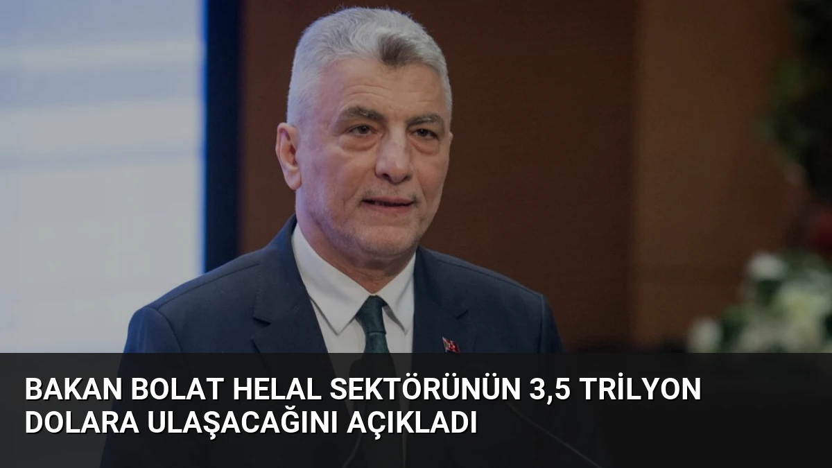 Bakan Bolat Helal Sektörünün 3,5 Trilyon Dolara Ulaşacağını Açıkladı