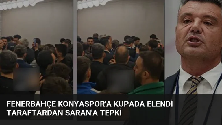Fenerbahçe Konyaspor’a Kupada Elendi Taraftardan Saran’a Tepki
