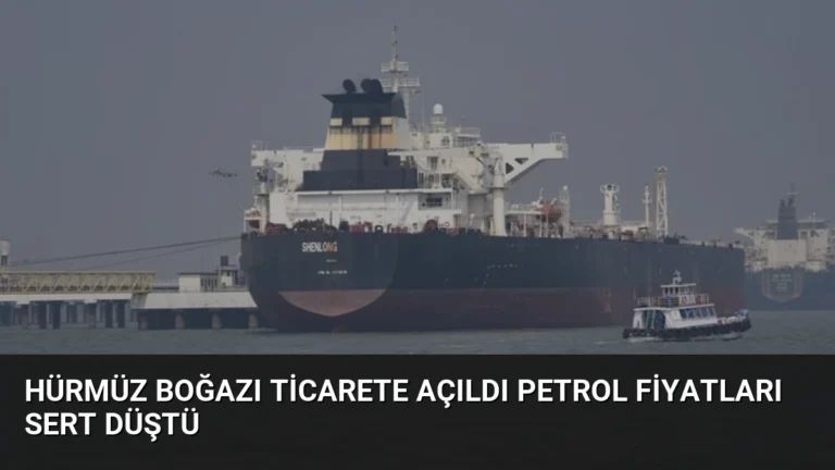 Hürmüz Boğazı Ticarete Açıldı Petrol Fiyatları Sert Düştü
