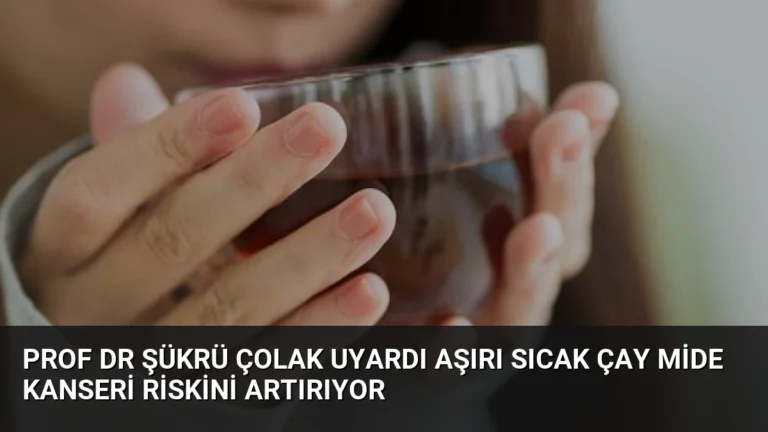 Prof Dr Şükrü Çolak Uyardı Aşırı Sıcak Çay Mide Kanseri Riskini Artırıyor