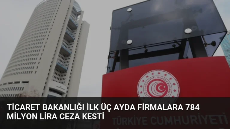 Ticaret Bakanlığı İlk Üç Ayda Firmalara 784 Milyon Lira Ceza Kesti