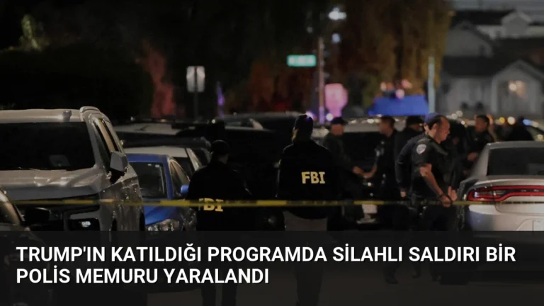 Trump’ın Katıldığı Programda Silahlı Saldırı Bir Polis Memuru Yaralandı