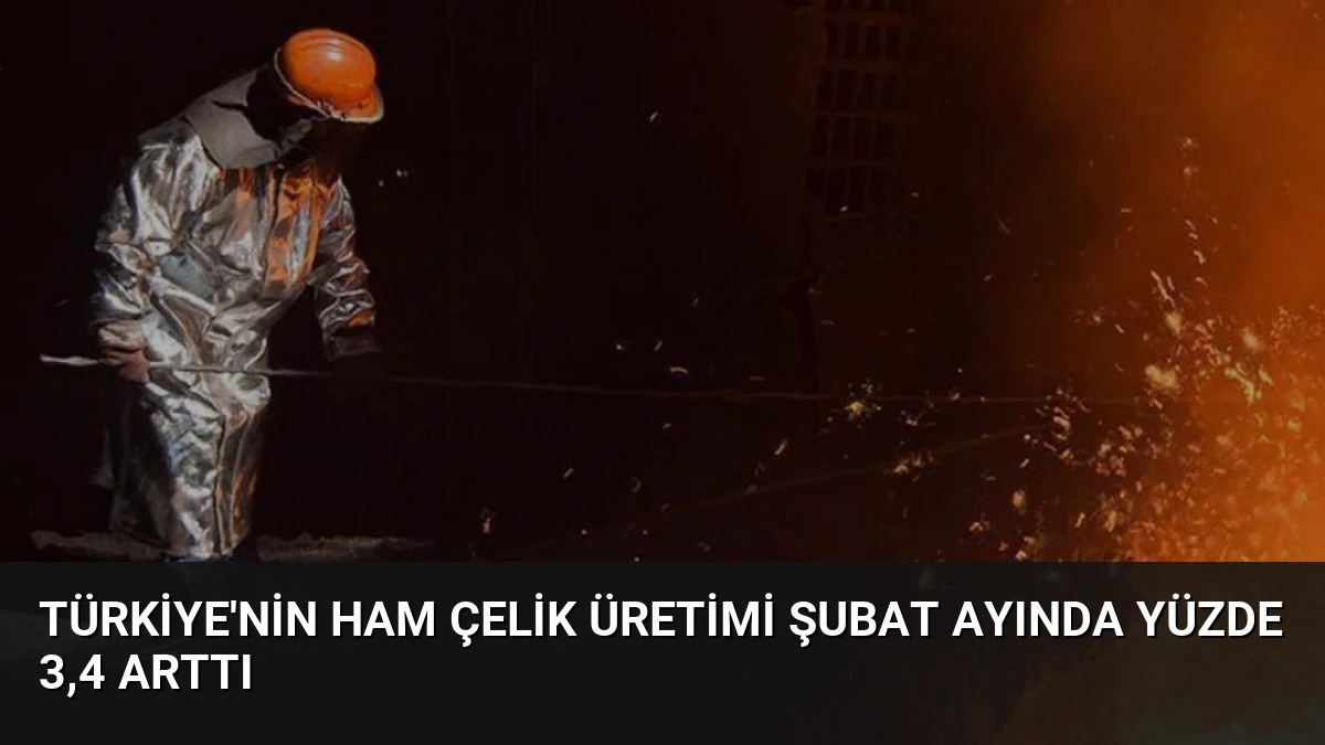Türkiye’nin Ham Çelik Üretimi Şubat Ayında Yüzde 3,4 Arttı