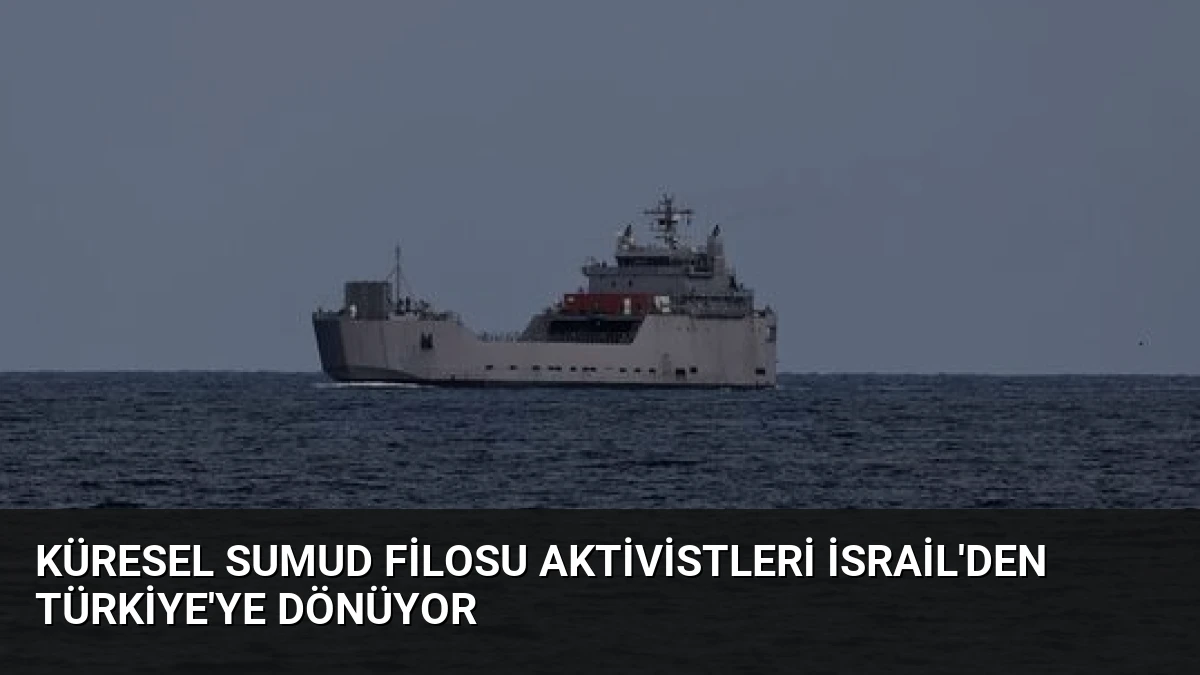 Küresel Sumud Filosu Aktivistleri İsrail’den Türkiye’ye Dönüyor
