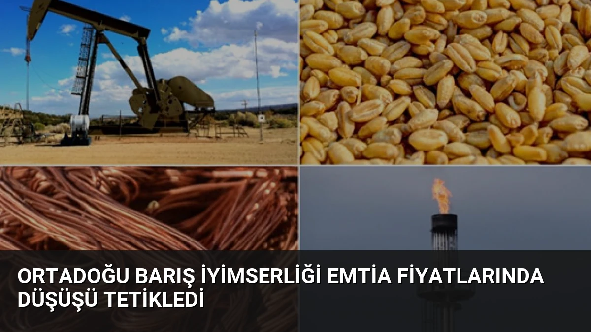 Ortadoğu Barış İyimserliği Emtia Fiyatlarında Düşüşü Tetikledi