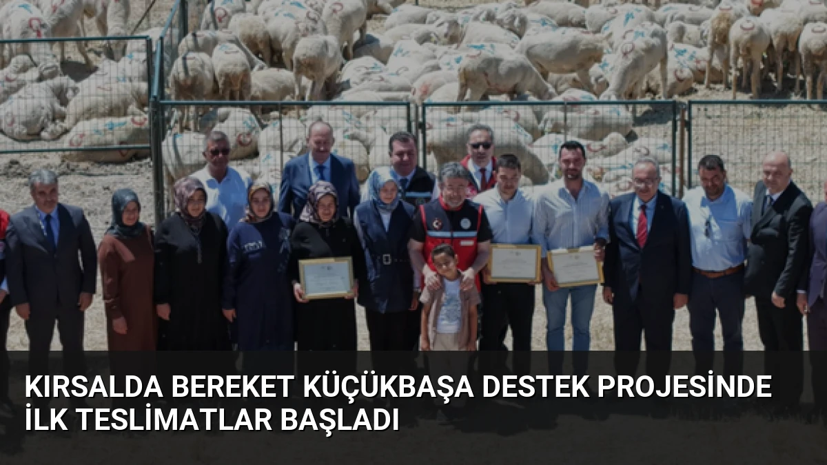 Kırsalda Bereket Küçükbaşa Destek Projesinde İlk Teslimatlar Başladı