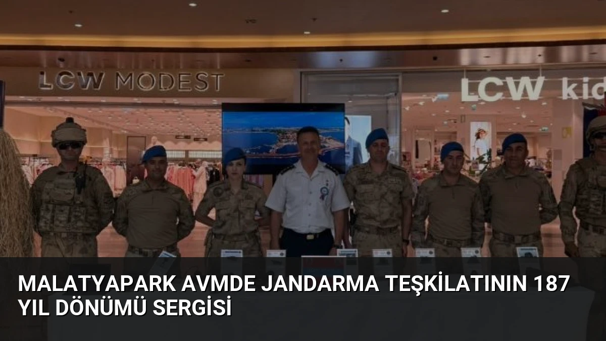 MalatyaPark AVMde Jandarma Teşkilatının 187 Yıl Dönümü Sergisi