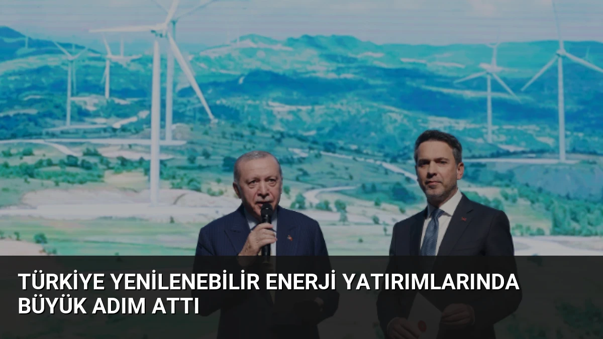 Türkiye Yenilenebilir Enerji Yatırımlarında Büyük Adım Attı