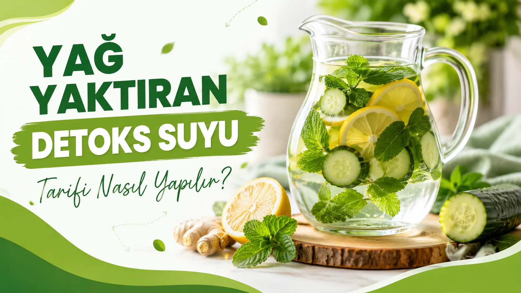Yağ Yaktıran Detoks Suyu Tarifi Nasıl Yapılır?