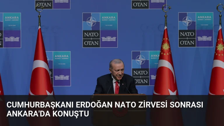 Cumhurbaşkanı Erdoğan NATO Zirvesi sonrası Ankara’da konuştu