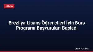 Brezilya Lisans Öğrencileri İçin Burs Programı Başvuruları Başladı