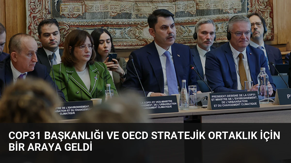 COP31 Başkanlığı ve OECD Stratejik Ortaklık İçin Bir Araya Geldi