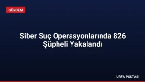 Siber Suç Operasyonlarında 826 Şüpheli Yakalandı