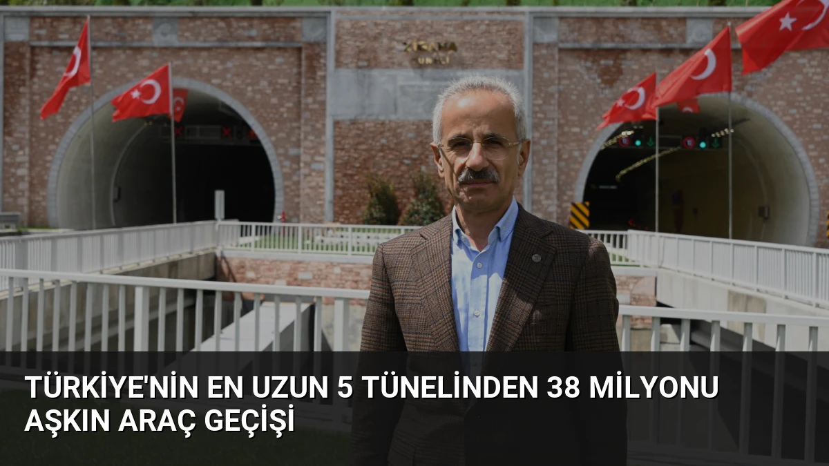 Türkiye’nin En Uzun 5 Tünelinden 38 Milyonu Aşkın Araç Geçişi