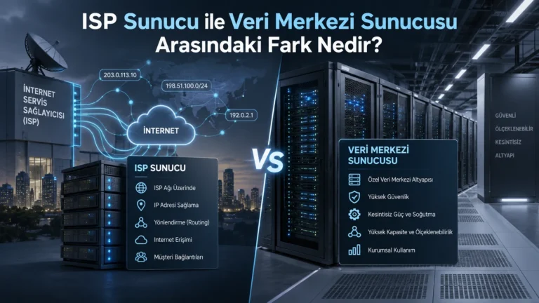 ISP Sunucu ile Veri Merkezi Sunucusu Arasındaki Fark Nedir?