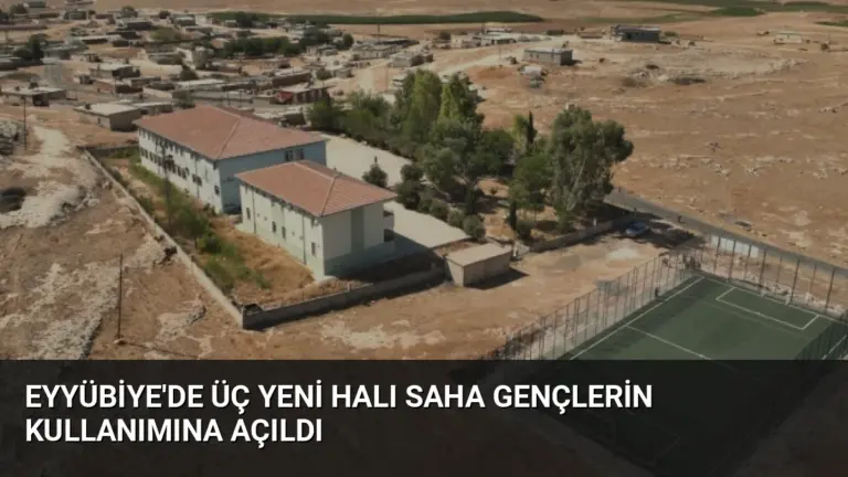Eyyübiye’de Üç Yeni Halı Saha Gençlerin Kullanımına Açıldı