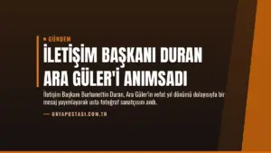 İletişim Başkanı Duran Ara Güler’i Anımsadı